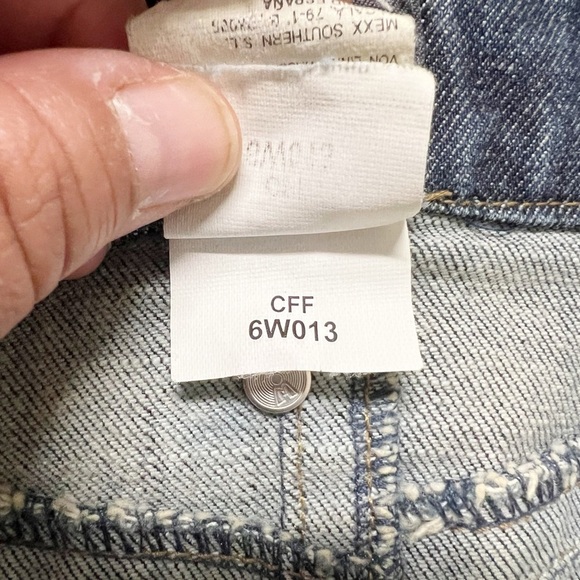 Mexx Womens 90s Y2K Red Zipper Detailed Dark Wash Denim Pleated Mini Skirt - Picture 9 of 10